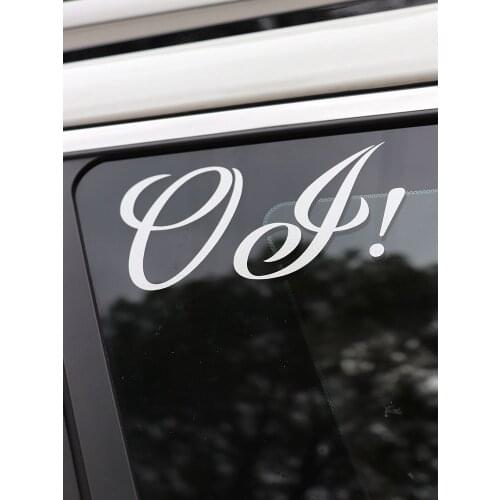 ZTTZDY 15CM*7.2CM Creative Vinyl Words Oi Car Sticker Decal Motorcycle Car-styling ZJ2-0045