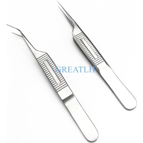 0.4mm Fue Hair Transplant Forceps tweezer Clip for hair implant FUE beard eyelash implanter tweezer