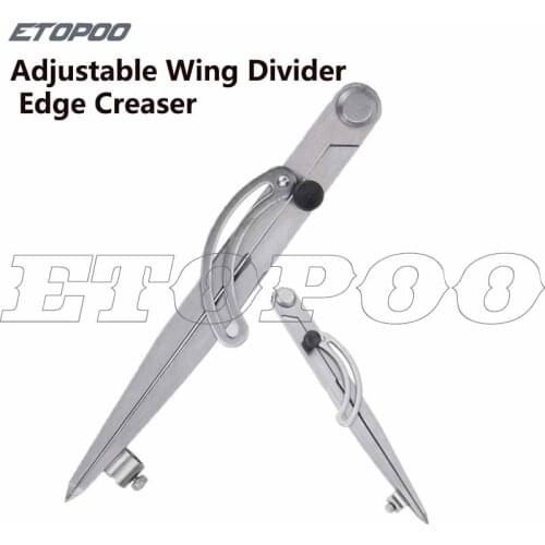 100mm-600mm Adjustable Wing Divider Edge Creaser Making Rotating Spacing Compass Edge