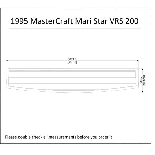 1995 MasterCraft Mari Star VRS 200 Boat Swim Platform Pad 1/4" 6mm EVA Decking