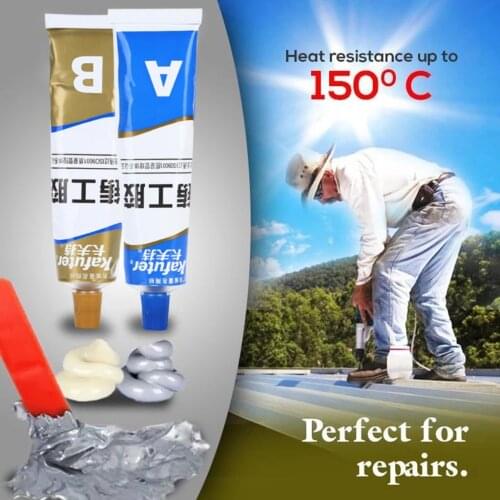2Pcs 100g A+B Metal Repairing Adhesive Super Glue Iron Steel Auto Radiator Water Tank Special leakage Plugging Welding Glue