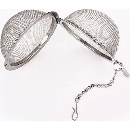 200pcs /lot Stainless Steel Tea Pot Infuser Sphere Mesh Strainer Ball 5cm Stainless Steel 100% Brand New