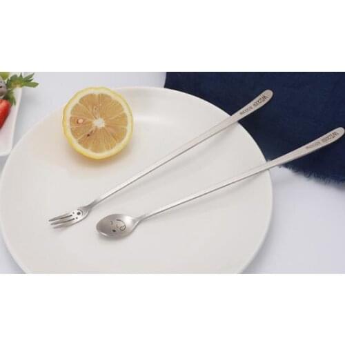 304 stainless steel tableware long handle mixing spoon coffee milk tea long handle spoon