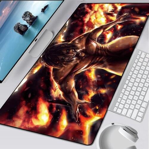 Anime Mouse Pad XL 900x400mm Pad To Mouse Notbook Computer Pad Mouse Lockrand Gaming Mousepad PC Accessories for Attack on Titan