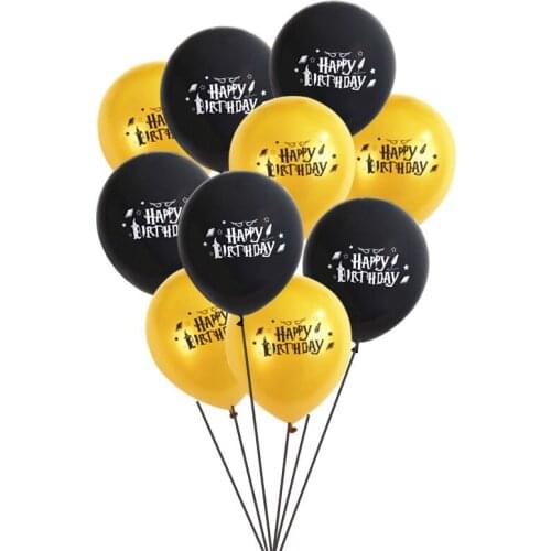 Chicinlife 10pcs Halloween Happy Birthday Latex Balloon Party Decoration Baby Shower DIY Home Garden Ballons Supplies