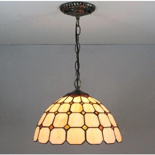 European Tiffany retro Mediterranean pastoral Pendant Lights luminaria teto hanging Lamps For Home Decoration