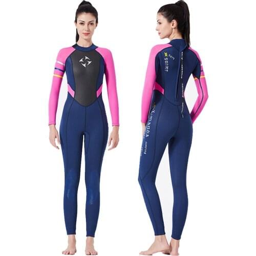 Wetsuit Women Neoprene 3MM Windsurf Underwater Fishing Equipment Snorkeling Surf Clothes Spearfishing Suit Kitesurf Scuba Diving