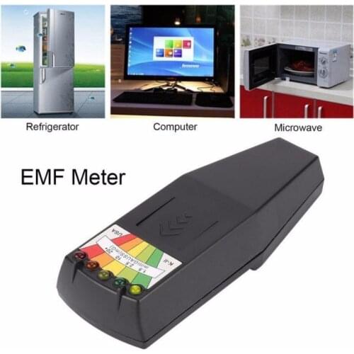 KII K2 Electromagnetic Field EMF Gauss Meter Ghost Hunting Detector 5 LED Gauss Meter Portable EMF Magnetic Field Detector