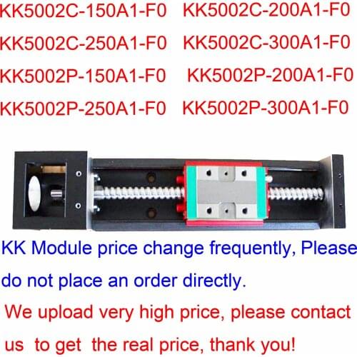 KK50 Linear Stage Rail Motion Slide C P Precision Level Module KK5002C-150A1-F0 200/250/300A1 Industrial Robot XYZ Robotic Kit
