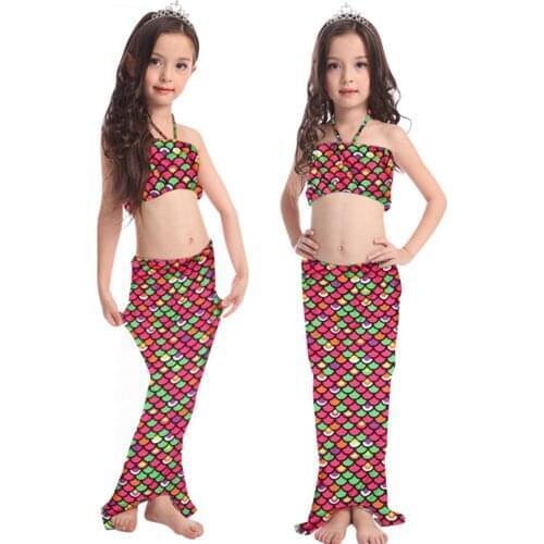 3pcs Summer Kids Girls Swimsuit Costume Swimming Colorful Top Shorts Bikini Swimwear Set Outfit Baby Beachwear For Girls Biquini