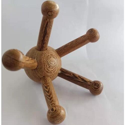 Natural Wooden Massager Curved Round Body Roller Hands Push Bent Round Thin Vietnamese Wood Back