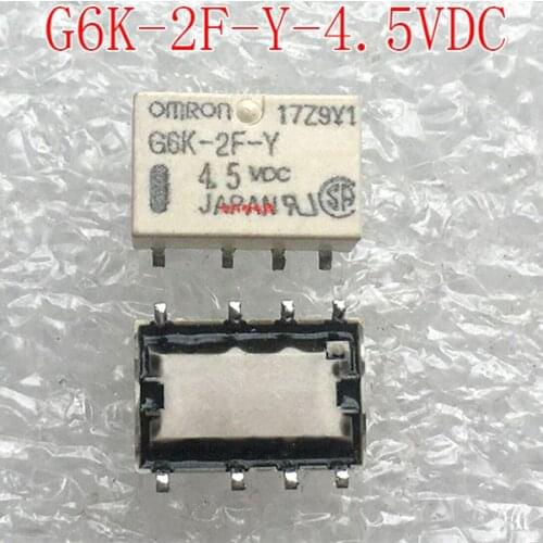 NEW Telecommunication relay G6K-2F-Y-4.5VDC G6K-2F-Y 4.5VDC G6K-2F G6K2FY4.5VDC G6K2FY 4.5VDC DC4.5V 4.5V SOP8