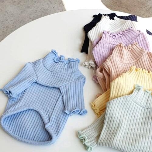 Dog Clothes Ultra-thin Pet Dog Clothes Bottoming Shirt Stripe Clothes For Pet Small Medium Puppy Yorkshire Shih Tzu Hairpin Tedd