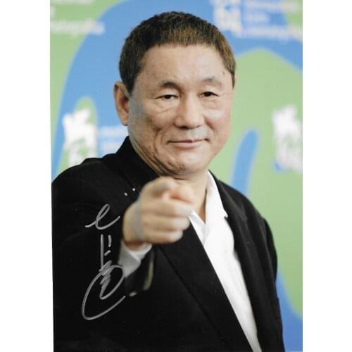 Signed Kitano Takeshi autographed original photo 7 inches collection free shipping 032018C