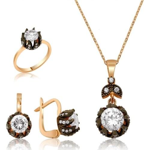 Original silver , Diamond Pattern Tulip Set ,Most Special Jewelry Sets Suitable and Quality Products Types