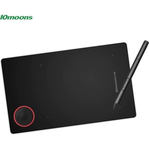 10moons G50 Graphics Drawing Tablet 5.2x3.5in Inches with Battery-free Stylus Compatible with PC Windows Android OTG for Drawing