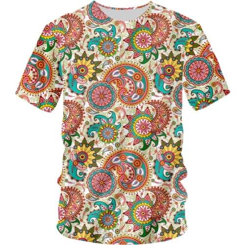 UJWI Cashew Flowers 3D Print Shirt Custom Made Grozny T-shirt Print Flag Word Loose Argun Gudermes Clothes Casual Unisex Tops