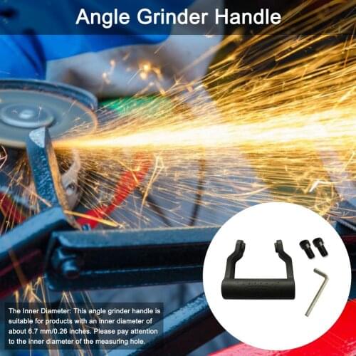 8mm Thread Handle Non-slip Shock-absorbing Handle With Screw And Installation Wrench For AngleGrinder Machine M8 Auxiliary Tool
