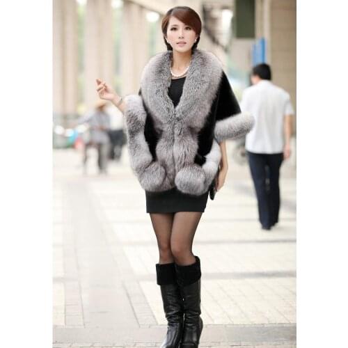 Women Bridal Shawl Fur Faux Fur Wrap Wedding Cape Shawl Fur Cape Winter fur jacket manteau femme