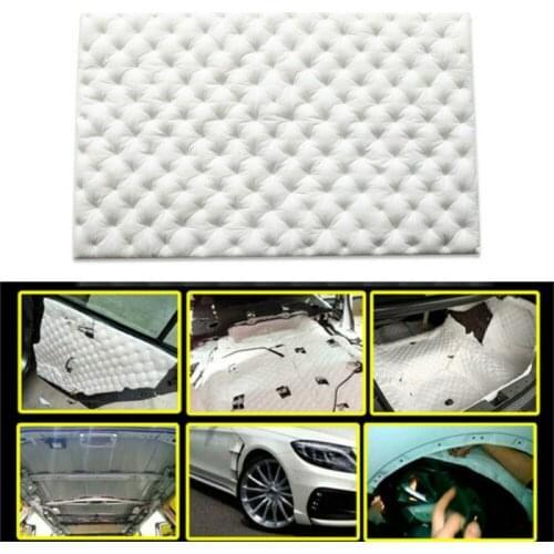 50*80cm Car Sound Hot Deadener Mat Noise Proof Bonnet Insulation Deadening Engine Firewall Heat Foam Cotton Sticker