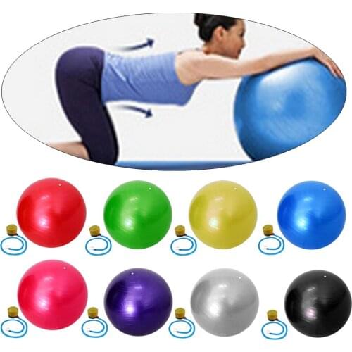 55cm Anti Burst Sports Yoga Ball w/ Pump Pilates Fitness Gym Balance Stability Swiss Ball Exercise Workout Massage Ball