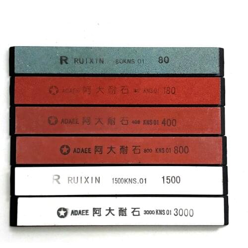 80#180#400#800#1500#3000# 6pcs/set whetstone for sharpener system