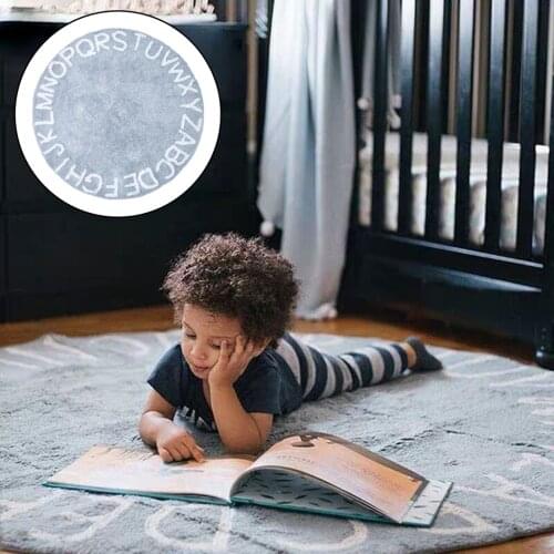 ABC Baby Rug Learning Crawl Large Mat Soft Educational Non-Slip Circle