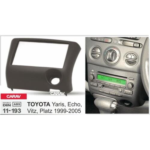 CARAV 11-193 Top Quality Radio Fascia for TOYOTA Yaris, Echo 1999-2005 Stereo Fascia Dash CD Trim Installation Kit