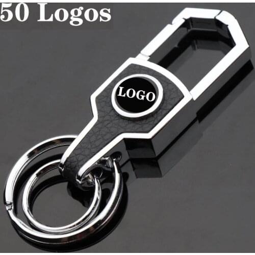 Alloy Logo Car Keychain Keyring Metal Key Chain Auto Accessories For KIA MG HONDA TOYOTA BMW Mercedes Audi Ford Volkswagen Mazda