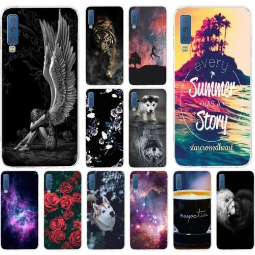 B For Samsung Galaxy A7 2018 case Phone Silicone Cover For Samsung A7 2018 A750 A750F 6.0 Inch soft coqa Print Painted Shells