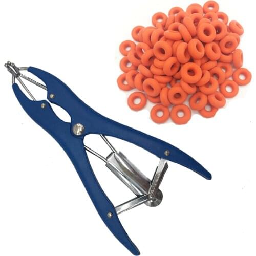 Free Shipping Animals Castration Rings Tail Docking Clamp Sheep Bloodless Castration Pliers Tails Device Tail Docking Ring