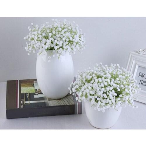 Gypsophila Flower Arrangement Babies Breath Artificial Flowers Plastic DIY Floral Bouquets Arrangement For Wedding Home Decorat