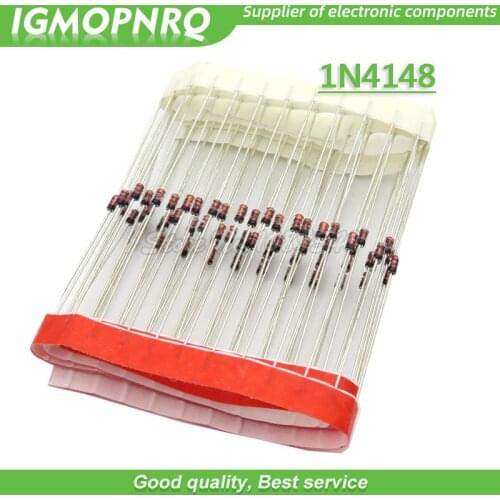 100PCS 1N4148 DO-35 IN4148 Switching Diode New Original