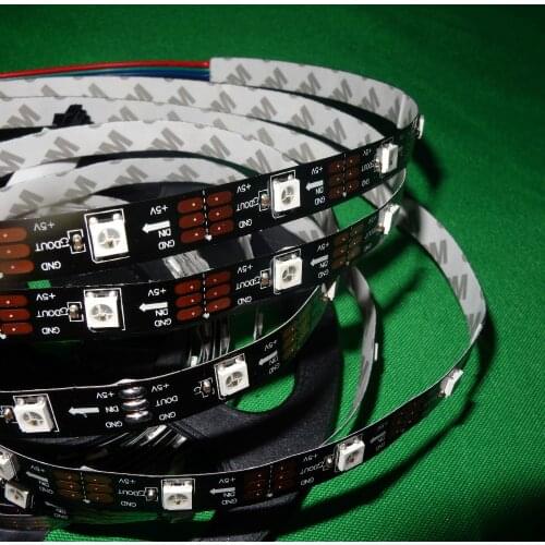 Addressable 5m 30LEDs/m DC5V SK6812 led pixel strip,NON-waterproof,with 30pixels/M;BLACK PCB