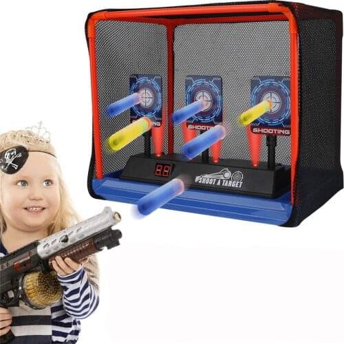 Eletric Auto-reset Toys Target Kids Bb Airsoft Paiball Gel Water Ball Guns Ammo Colletion Target Glock Akm M416 G17 Accessories