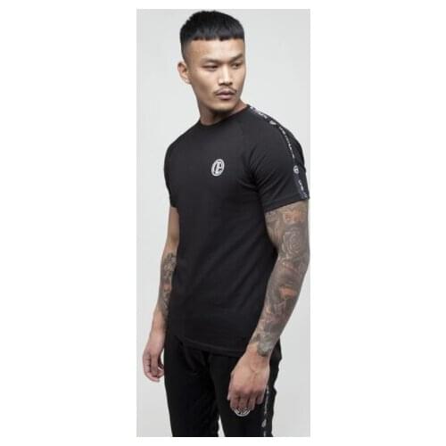 Mens muscle T shirt bodybuilding fitness men tops cotton singlets T Shirt Cotton Mesh Short Sleeve Tshirt