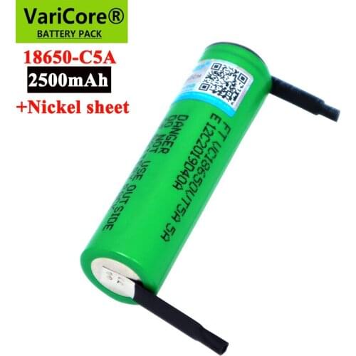 2021 VariCore new VTC5A 2600mAh 18650 Lithium Battery 30A Discharge 18650VTC5 batteries + DIY Nickel Sheets