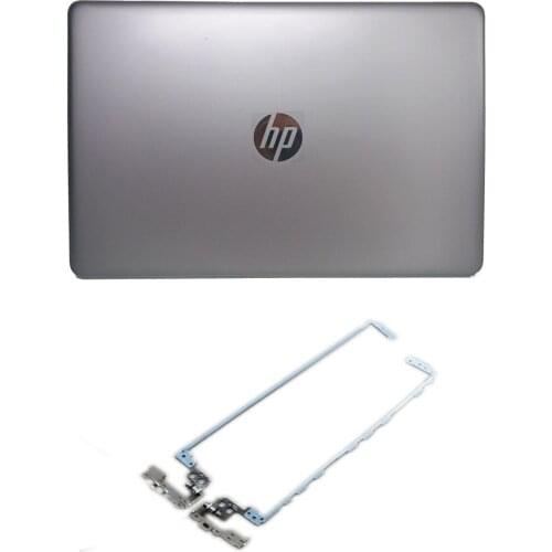 New HP 15-bs 15t-br 15-bw LCD Rear Top Lid Back Cover Silver+Hinge 924892-001