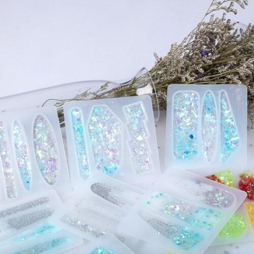 2020 New Hair Clip Hair Barrette Silicone Mould Make Your Own Hair Accessories Hair Clip Mold Resin Jewellery DIY