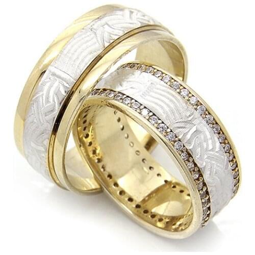 Couple Wedding Ring Sterling Silver 925 Woman And Man Luxury Jewelry Bands Engagement Anniversary Anatolian Civilization Models