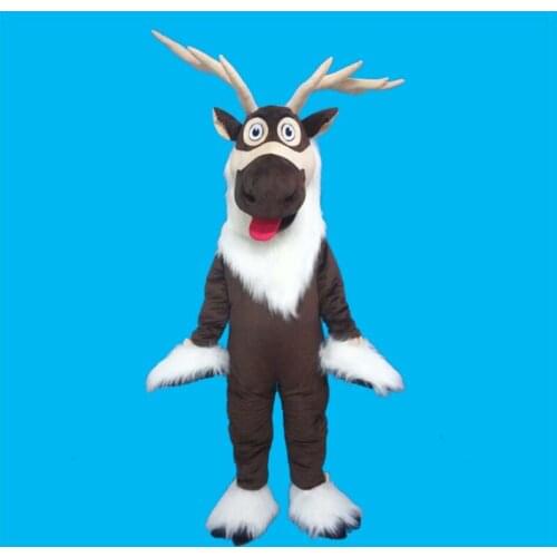 Frozen Sven Reindeer Costume Cosplay Outfits Adult Women Men Cartoon Mascot costume For Carnival Festival Commercial Activity
