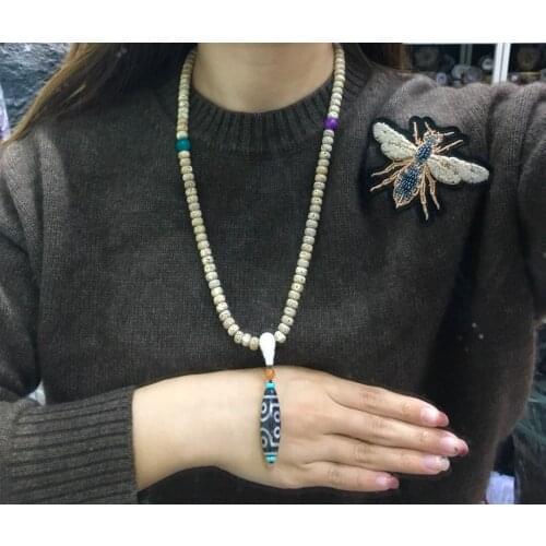 Wholesale Natural Agate Multi-Circle Bracelet Dzi Pendant Necklace Bodhi Mans Womans Southern Red Amber Tianhe Stone Koi