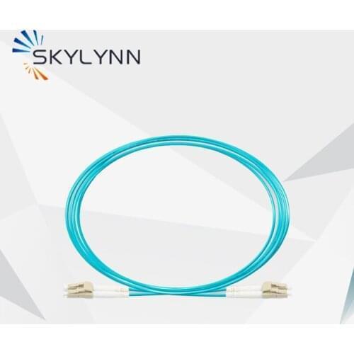 Wholesale LC/UPC-LC/UPC Duplex 2.0mm Cable Diameter OM3 Aqua LSZH Fiber Optic Patch Cord 1 Meter Jumper Cable