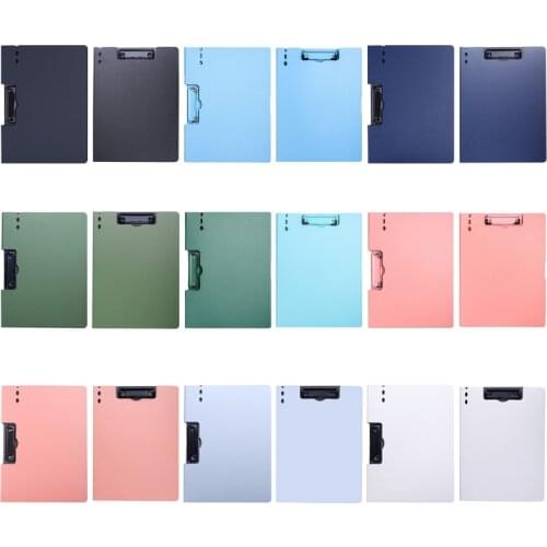 1pcs Vertical Horizontal Folder Clamp Folder A4 Information Booklet Test Paper Storage Clip Board Dropship