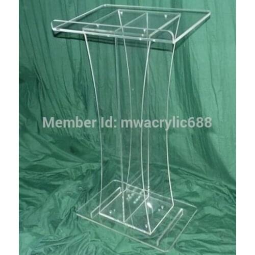 Pulpit furnitureFree Shipping Beautiful Simple Elegant Acrylic Podium Pulpit Lecternacrylic pulpit