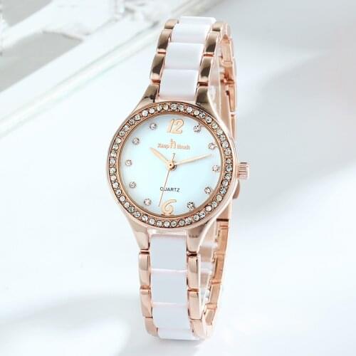 Reloj Mujer 2021 Ladies Dress Wrist Watches For Women Luxury Fashion Rose Gold Crystal Diamond Watches Famale Relogio Feminino