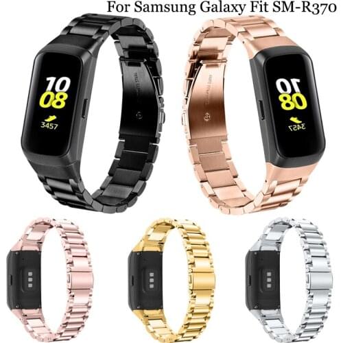 High Quality Stainless Steel Strap Watch Band For Samsung galaxy fit SM-R370 smart Wristband Bracelet Metal Watchstrap Correa