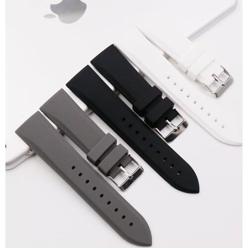 Watch accessories silicone strap for Armani 23mm mens rubber strap sports waterproof bracelet AR0498 0499 5946 5947 5948 5949