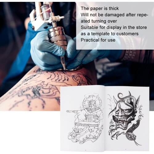 80 Pages Liner Shader Picture Tattoos Template Books Exquisite Pattern Tattoo Book Practice Template Permanent Makeup Supplies