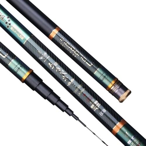 7.2m-15m Power Hand Rod Super Hard Telescopic Fishing Olta Carbon Taiwan Wedkarstwo Canne for Carp Angeln Peche Vara De Pesca